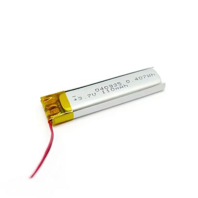 400935 3.7V 80mAh 小さい李ポリマー電池 IEC62133 CB KC は承認しました