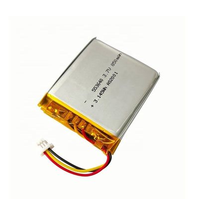553640再充電可能なリチウム イオン電池のパック3.7V李イオン ポリマー電池