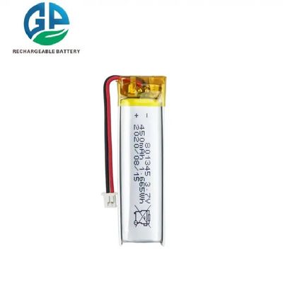CB IEC62133 リイオン電池 パック 3.7V リチウム電池 801345 450mAh スマートホーム リチウム電池