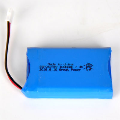 Lipo 7.4 V 1000mah 503759のリチウム ポリマー電池のパック