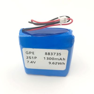 購入 IEC62133 KC 認証 7.4V 1300mAh リチウムポリマー バッテリー パック 美容器用 オンライン製造