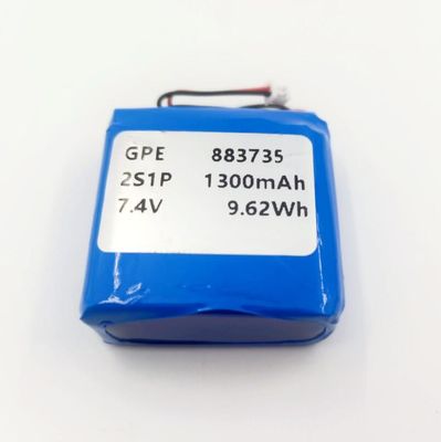 購入 KC IEC62133 承認済み 7.4V 1300mAh 美容機器用リチウム ポリマー バッテリー パック オンライン製造