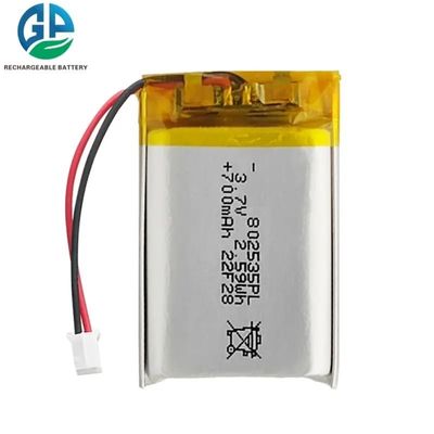 購入 3.7V 700mAh 802535 リチウムポリマー リポ バッテリー パック OEM ODM カスタマイズ オンライン製造