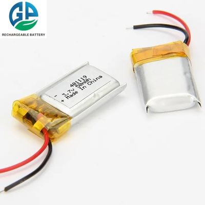 購入 401119 充電式リチウムイオンバッテリーパック 3.7V 50mAh サイクル寿命500回 リチウムイオンポリマーバッテリー オンライン製造