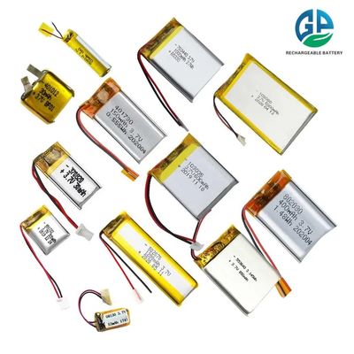 購入 高容量3.7V 1250mAh リチウムイオンポリマーバッテリー 500倍 リッチャージ可能なリポバッテリーパック オンライン製造