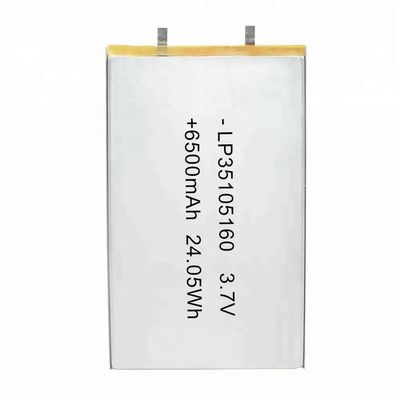 購入 再充電可能 Lp35105160 リチウムポリマー バッテリー パック 6500mah 3.7v online manufacture