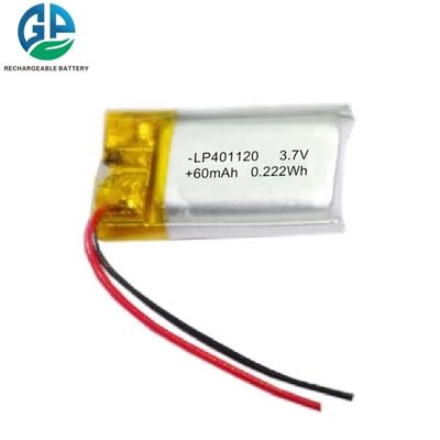 購入 401120 60mAh 3.7V リチウムポリマーバッテリー 寿命長 美容器用リポ充電電池 オンライン製造