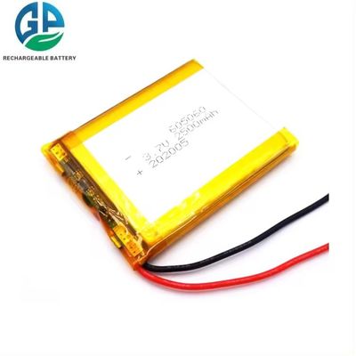 購入 KC 再充電可能 3.7V 2500mAh リチウムポリマーバッテリー リポバッテリーパック 605060 IEC62133 承認 online manufacture