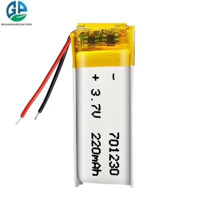 購入 リポリマー バッテリー パック 701230 3.7v 220mah Oem 再充電式 ホットセール KC CB IEC62133 承認 online manufacture