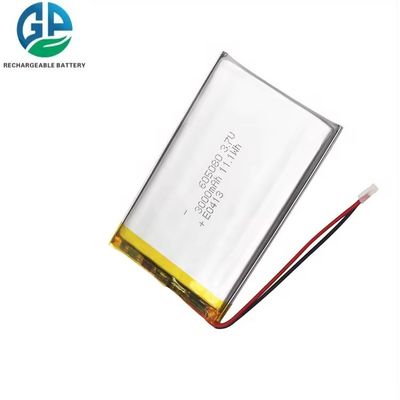 購入 再充電可能なリポ電池 605080 リオン電池 3.7v 3000mah KC CB IEC62133 認定プロフェッショナル工場 online manufacture