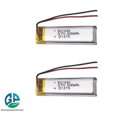 購入 小型 3.7V 200mAh 501240 リチウムポリマーバッテリー 電子玩具・スマートデバイス用 オンライン製造