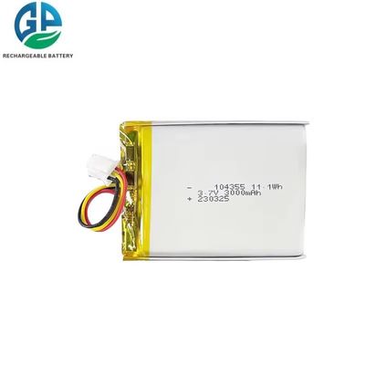 購入 再充電可能なリポ電池 KC CB IEC62133 承認されたプロフェッショナル工場 3000mah 3.7v ベストセラー 104355 ドローン用 online manufacture