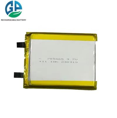 購入 高放電率 バッテリー 3.7V 3000mah 30C Max60C フラット リッチャージブル リポ バッテリー 高容量 705465 online manufacture