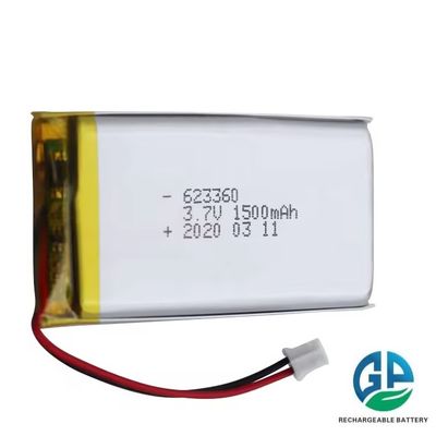 購入 高品質 623360 3.7v 1500mah リチウムポリマー電池 高放電率 電池 30C Max60C 再充電可能 online manufacture