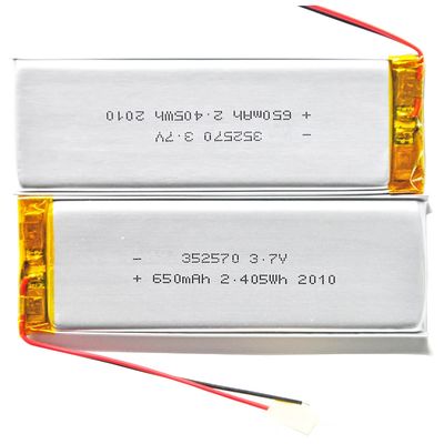 購入 高放電率 バッテリー 全容量 KC 352570 600mAh リチウムポリマー バッテリー Pa 3.7V 再充電可能なリチウム バッテリー online manufacture