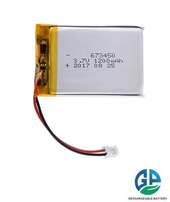 購入 3.7v 高容量 再充電可能 1200mah 673450 消費電子機器用ポリマーリチウムイオン電池 online manufacture