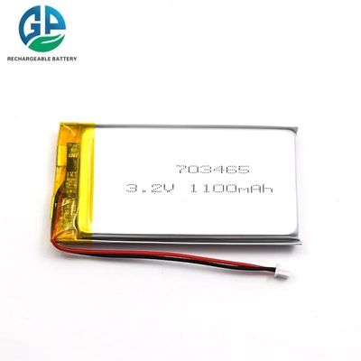 購入 KC IEC62133 リポ電池 再充電電池パックとPCB 703465 3.2v 1100mah 小型リポライフポ4電池セルを承認 online manufacture