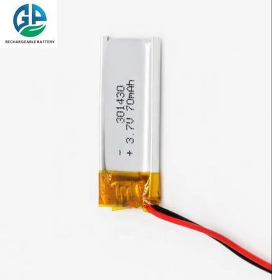 購入 スマートウォッチ用 バッテリー 3.7V 70mah 301430 ポリマー充電電池 リトウイム電池 高放電率電池 online manufacture