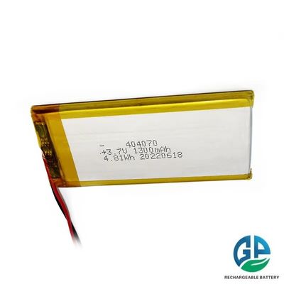 購入 高放電率 バッテリー 30CMax60C 再充電 1300 Mah リチウムイオン バッテリー 404070 4.81wh 3.7v リポ バッテリー online manufacture