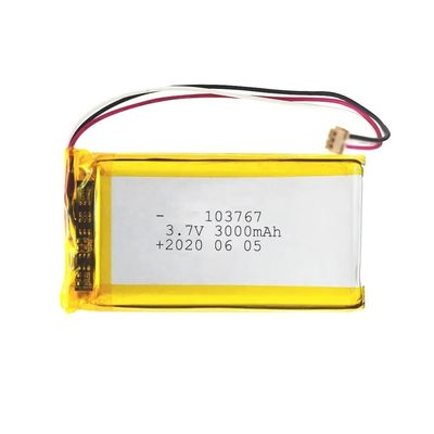 購入 103767 高放電リチウムポリマー電池 CE証明書 3.7v 3000mah 再充電可能 30CMax60C リポ電池 online manufacture