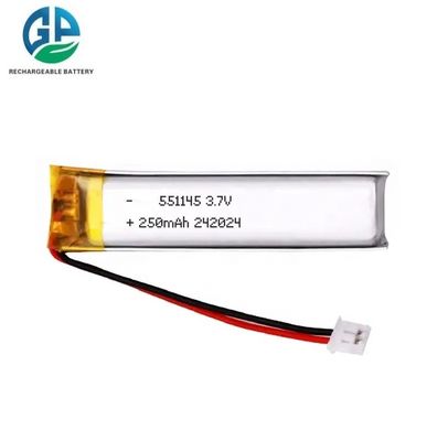 購入 3.7Vリポリマーセル 250mAhポリマーリチウム電池 KC 3.7v 551145 250mah リチウムイオンポリマー電池 online manufacture