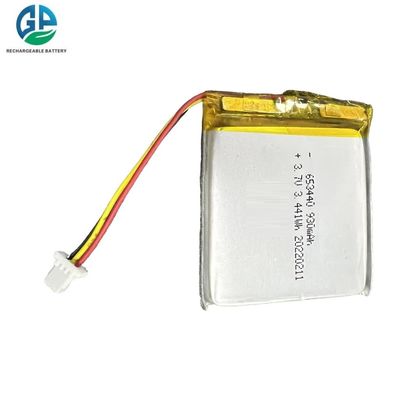 購入 高放電率 バッテリー 653440 3.7V 930Mah リチウムイオン充電電池 リポ リチウムポリマー バッテリー パック RoHS online manufacture