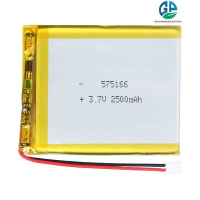 購入 高容量リチオンポリマーバッテリー 2500mAh 575166 2500mah 3.7V リチオンポリマーバッテリー online manufacture
