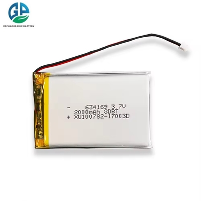 購入 高放電率 バッテリー 30C Max60C 再充電可能 634169 2000mAh 3.7V リポリマー バッテリー 電動民用電動車用 online manufacture