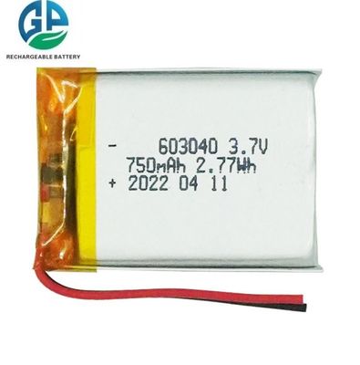 購入 High Discharge Rate Battery  30C Max60C Rechargeable 3.7V 750Mah Lithium Ion Battery 603040 online manufacture