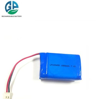 購入 充電式リチウムイオンバッテリー 7.4V 1800mAh 高容量リポバッテリーパック 長いサイクル寿命とデュアルICチップ online manufacture