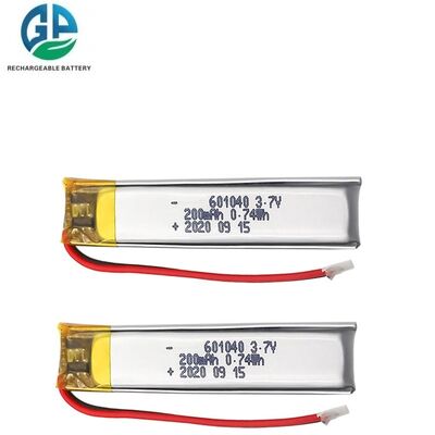 購入 KC リチャージ可能 601040 200mAh 3.7V リチウムポリマー バッテリー デジタルカメラ MSDS online manufacture