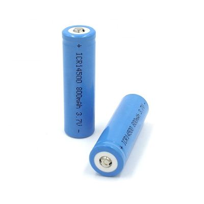 購入 750mAh 3.7V 14500 リチウムイオン充電式バッテリー、500 サイクル寿命、ソーラー芝生ライト用 オンライン製造