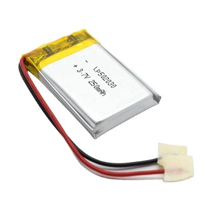 購入 3.7V 250mAh 502030 リチウムポリマーバッテリーパック LiPo 充電式バッテリー UL1642 IEC62133認証取得 online manufacture