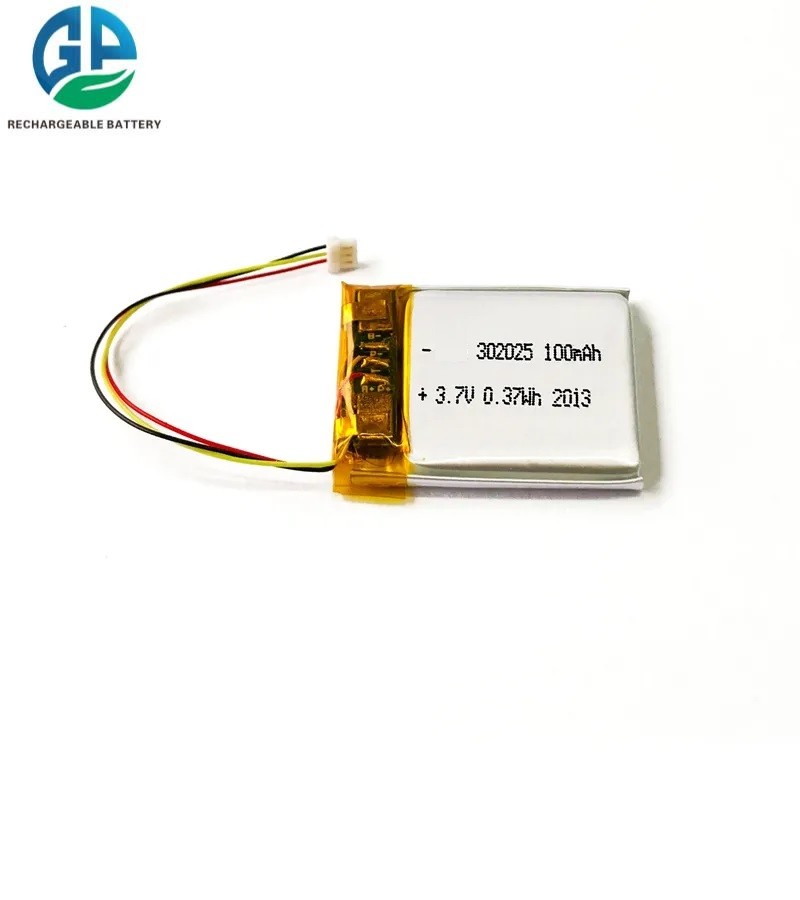302025 リチウム金属ポリマー電池 3.7v 110mah