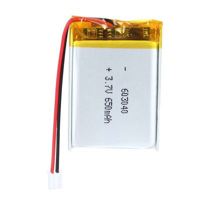 UN38.3 Lipo電池のパック、650mah 3.7vのリチウム ポリマー電池