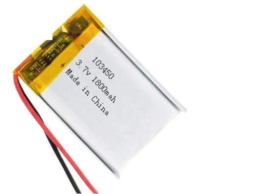 1800mah 3.7V Lipoポリマー リチウム イオン電池の細胞、KC Lipo電池のパックlp103450