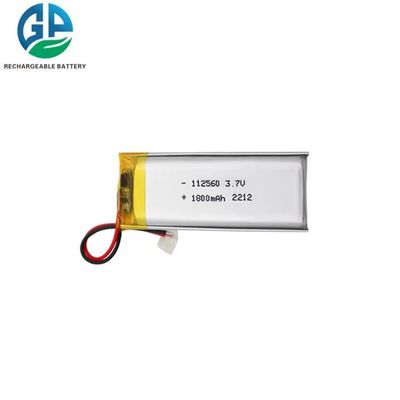 ISO9001 KC Lipo電池112560の3.7V 1800mAh 6.66Whのリチウム イオン ポリマー電池のパック