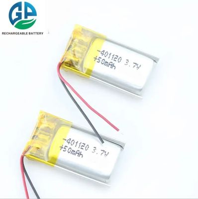 CB KCは3.7vポリマー リチウム電池、ヘッドホーンのための50mah 401120 Lipo電池を承認した