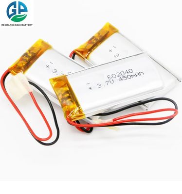 3.7V 450mAh 低温リチウムポリマーバッテリー リッチャージ可能なリポバッテリーパック
