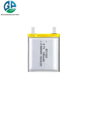 再充電可能な李イオン ポリマー電池3.7V 450mah 801520 1S 2S 3S KCは承認した