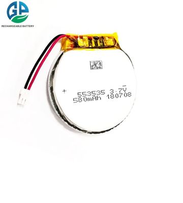 553535 580mah 3.7v李イオン ポリマー電池の円は高容量を形づける