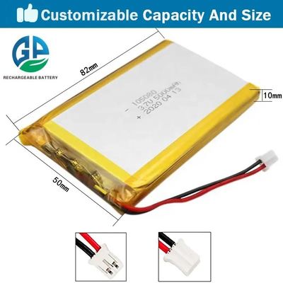 IEC62133 105080 2P李ポリマー再充電可能なLipo電池3.7V 10000mAhの習慣