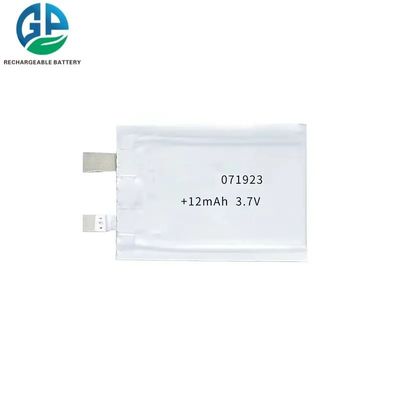 小さい李ポリマー3.7v 12mahリチウム イオン ポリマー電池は超Lipo 071923を薄くする