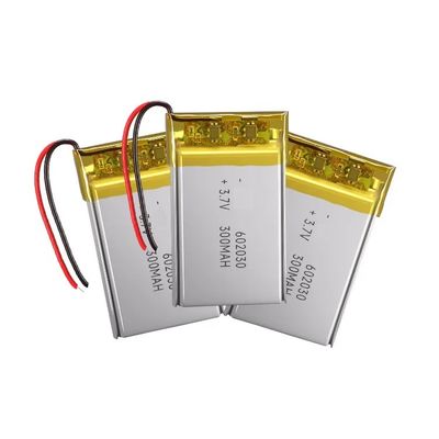 300mAh 3.7V リポリマーバッテリー 短回路保護
