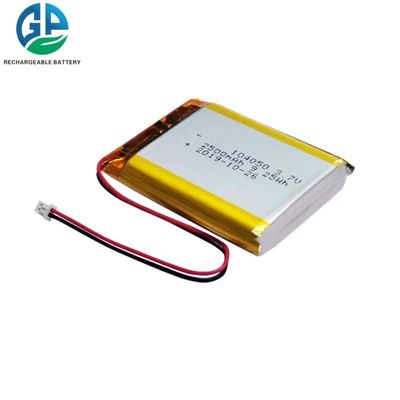 2500mAh リポリマーバッテリー オーバーチャード保護と1C充電電流