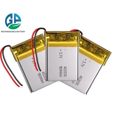 3.7V 180mAh KC UN38.3 認証されたリポバッテリー リチャージ可能なリチウムポリマーバッテリーパック