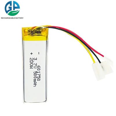 Kc 500mah 3.7v 601750 スピーカー用のカスタムリチウムポリマーバッテリー 玩具