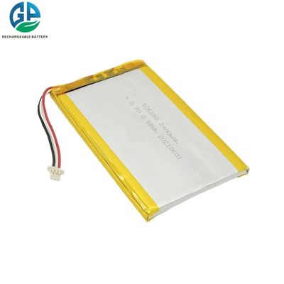 3.7v 505280 2400mah リチウムポリマー バッテリー パック 8.88wh 美容器用