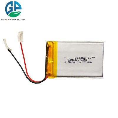 薄型リポリマー電池 233350 3.7v 310mAh 2mm 厚さのリポ電池パック