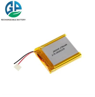 233545 リチウムポリマーバッテリー 270mAh 3.7V スマートウォッチ用充電式バッテリー